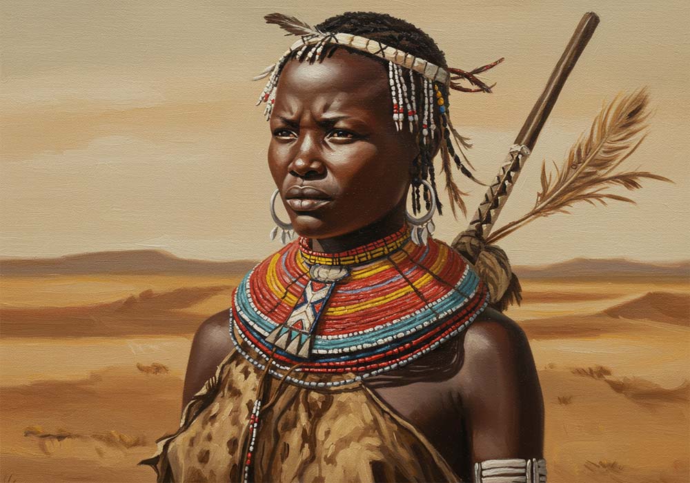 Artwork and creative expressions inspired by the cultural practice of labia stretching through history.